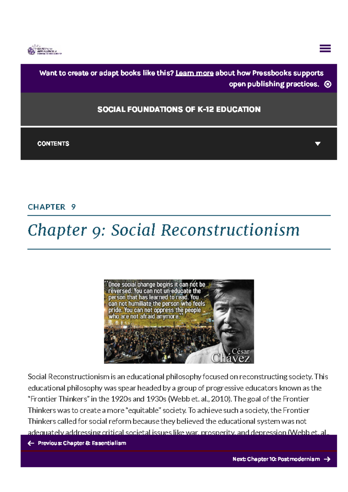 Chapter 9: Social Reconstructionism in Education (EDU 101) - Studocu