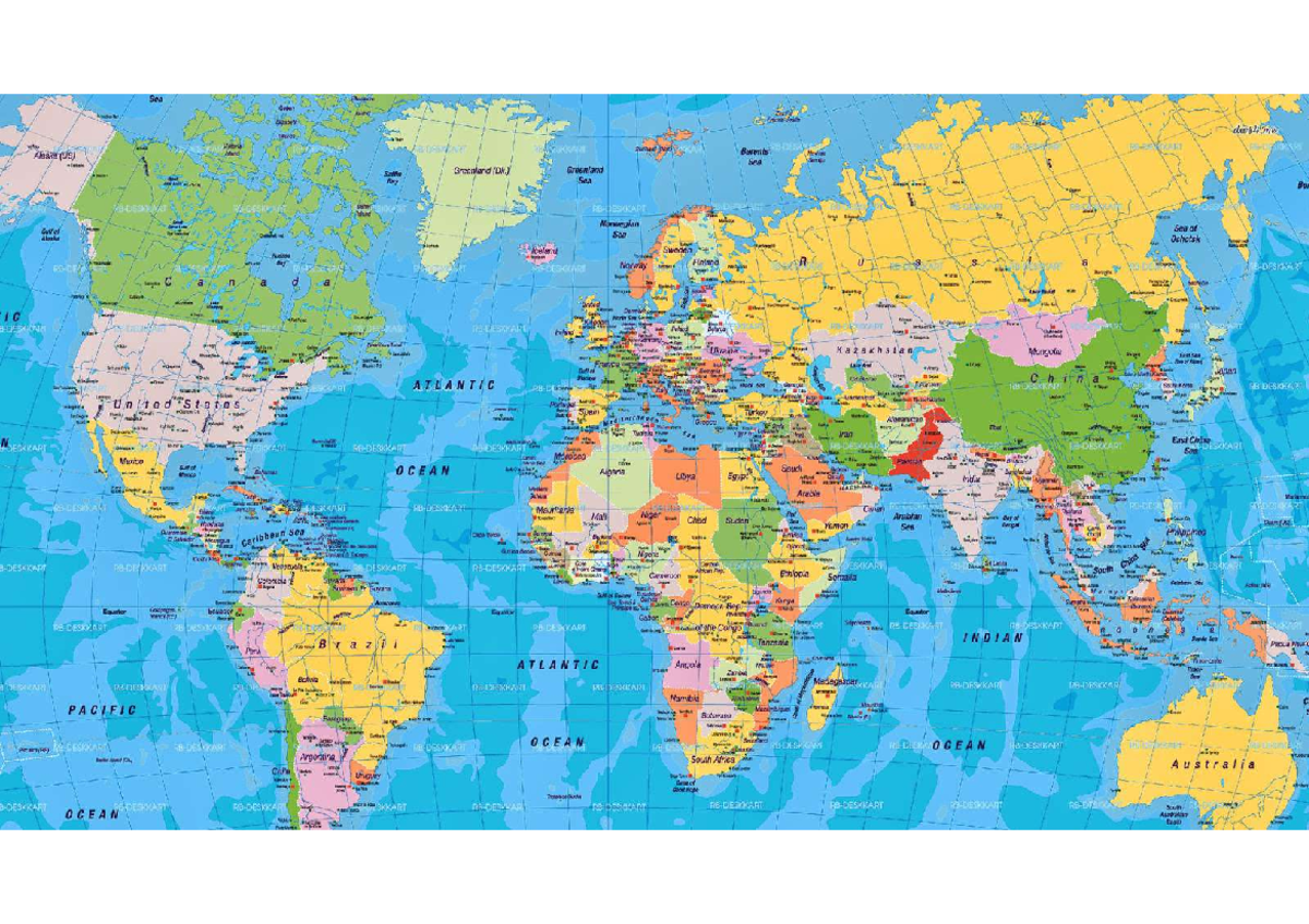 World Time Zone Map Overview - Geography 101 - Studocu
