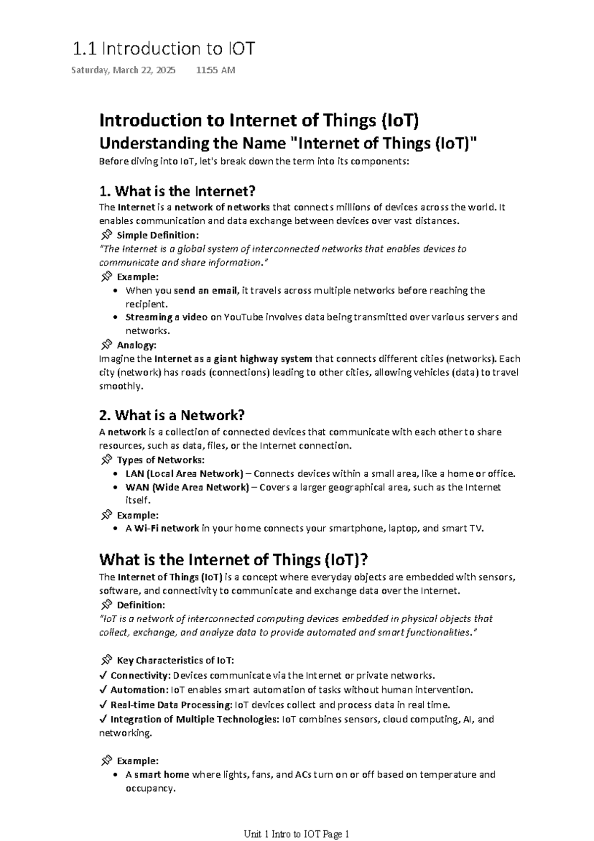 IOT 1.1 Introduction to Internet of Things: Key Concepts and ...