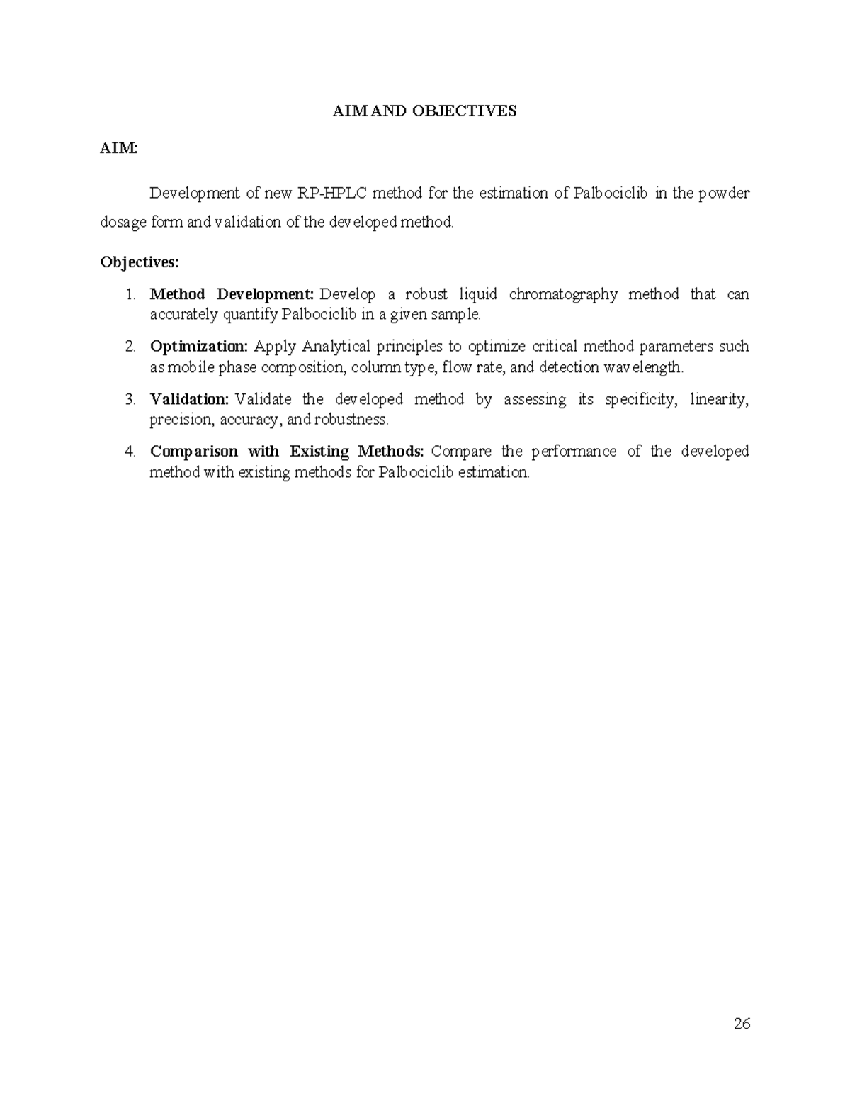 4. Aim & objectives - Notes - AIM AND OBJECTIVES AIM: Development of ...