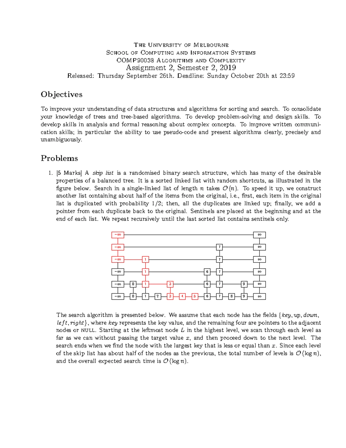 COMP90038 2024S2 Algorithms & Complexity Assignment 2 Solutions - Studocu