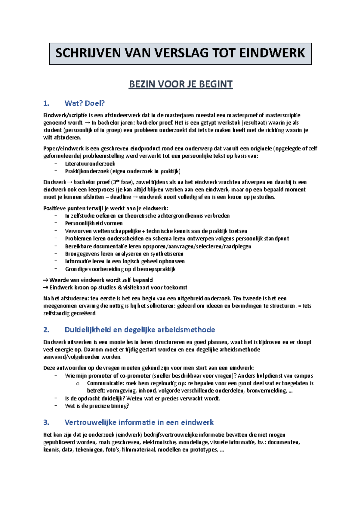 Schrijven van Verslag tot Eindwerk: Praktische Gids voor Studenten ...