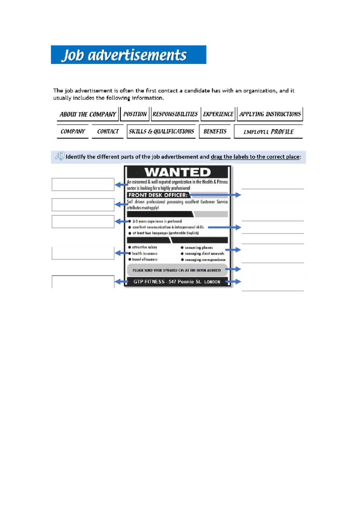 Unit 4 - Job Advertisements Analysis and Recommendations - Studocu