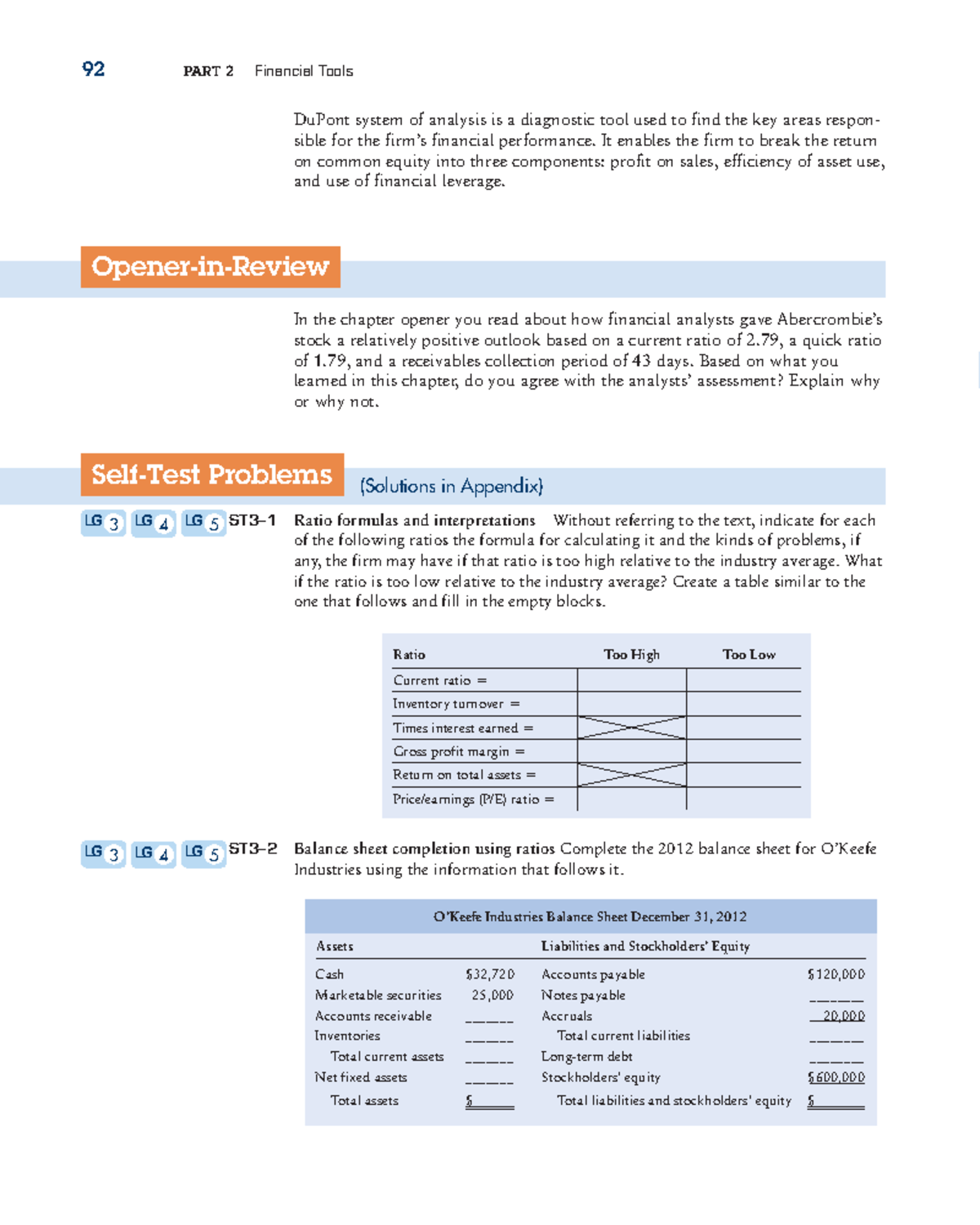 Chapter 3 Solutions: Financial Ratios and Analysis Notes - LG 3 - Studocu