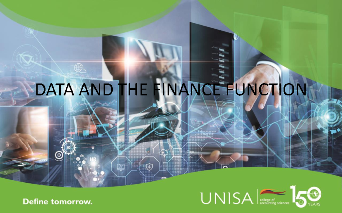 Data Insights and Management: Key Strategies for Finance (FIN 101 ...