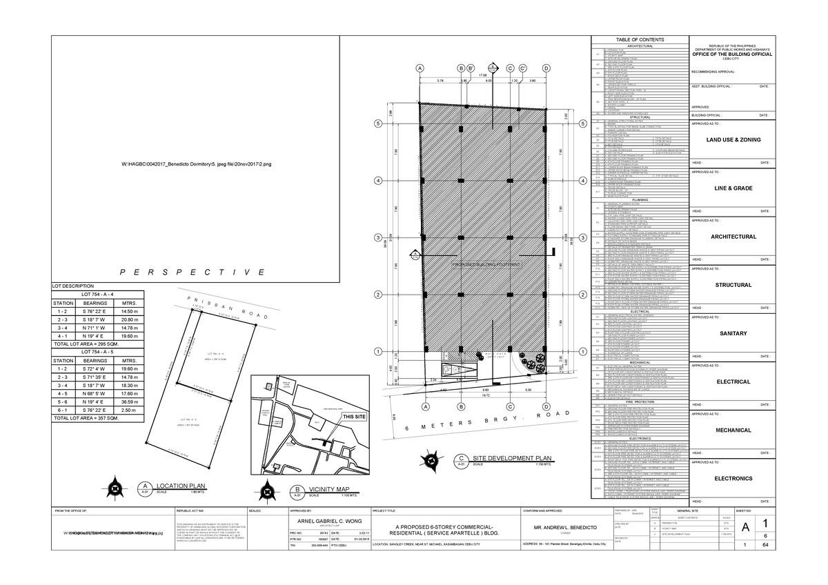 **Title: A-04: Comprehensive 6-Storey Building Plan with Electrical and - Document Preview