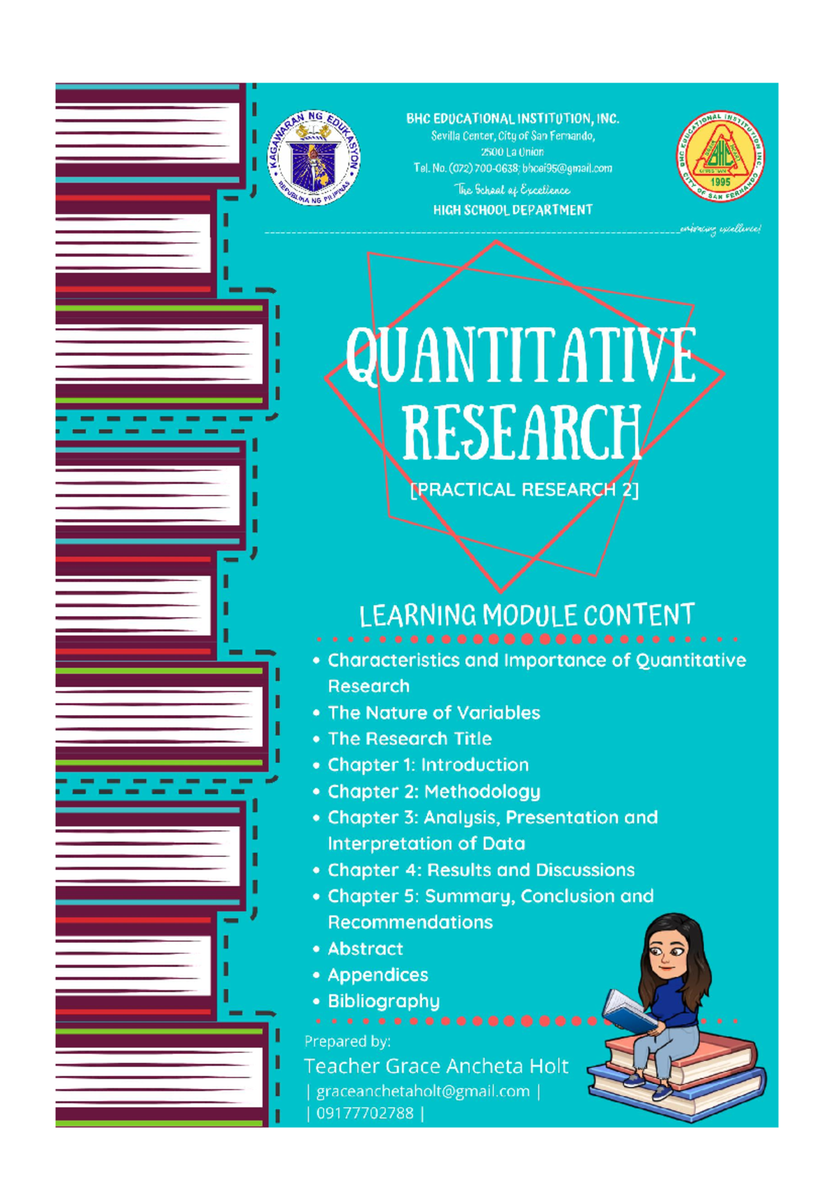 G12 Prac Res 2 - ． INTRODUCTION．．．．．．．．．．． Quantitative Research is a ...