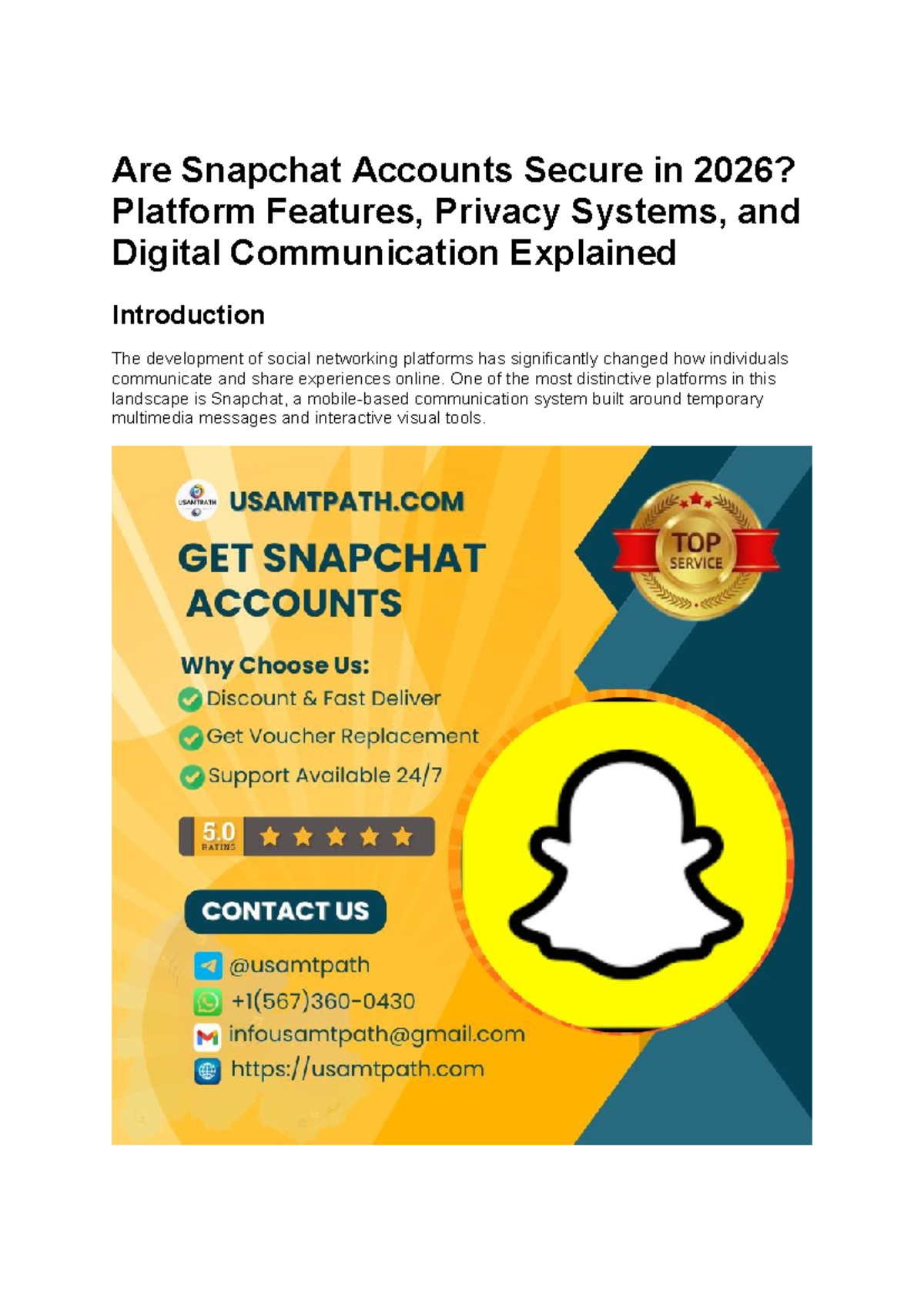 Snapchat Accounts Security Analysis: Features & Risks (2026) - Studocu