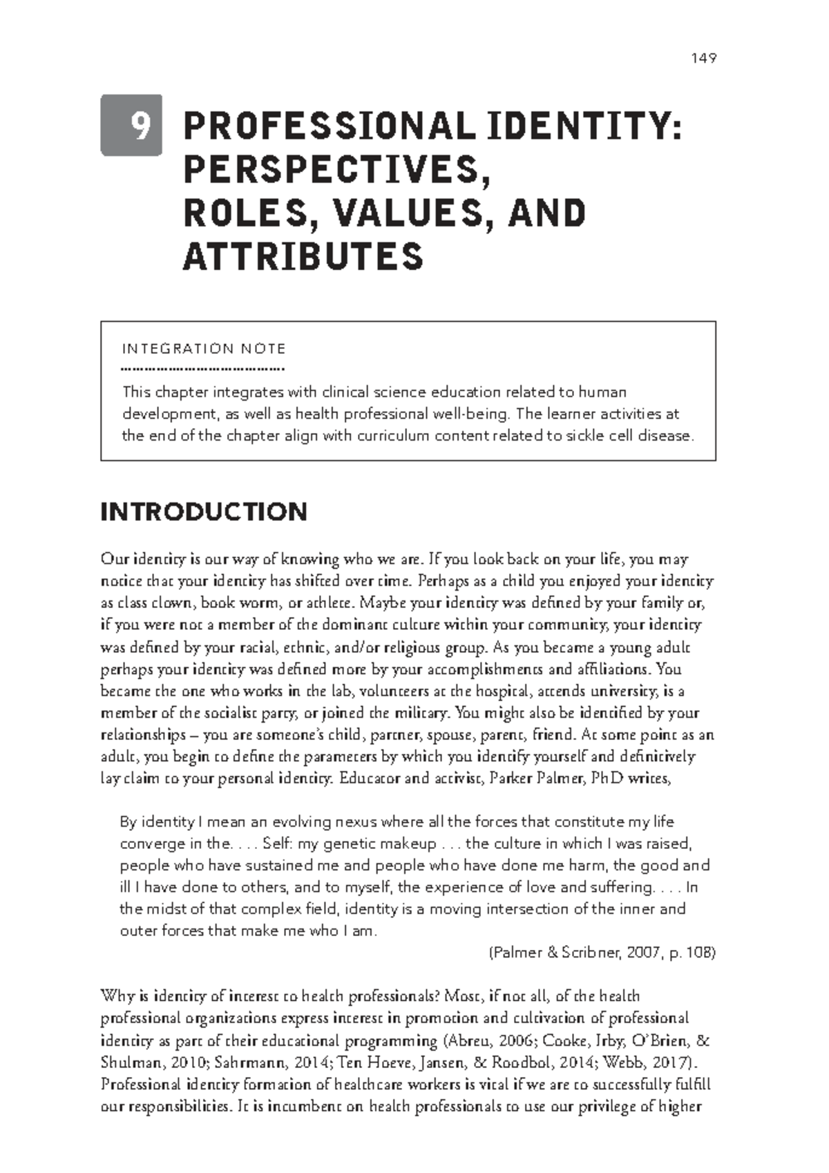 Perspectives on Professional Identity in Healthcare: Theory & Practice ...