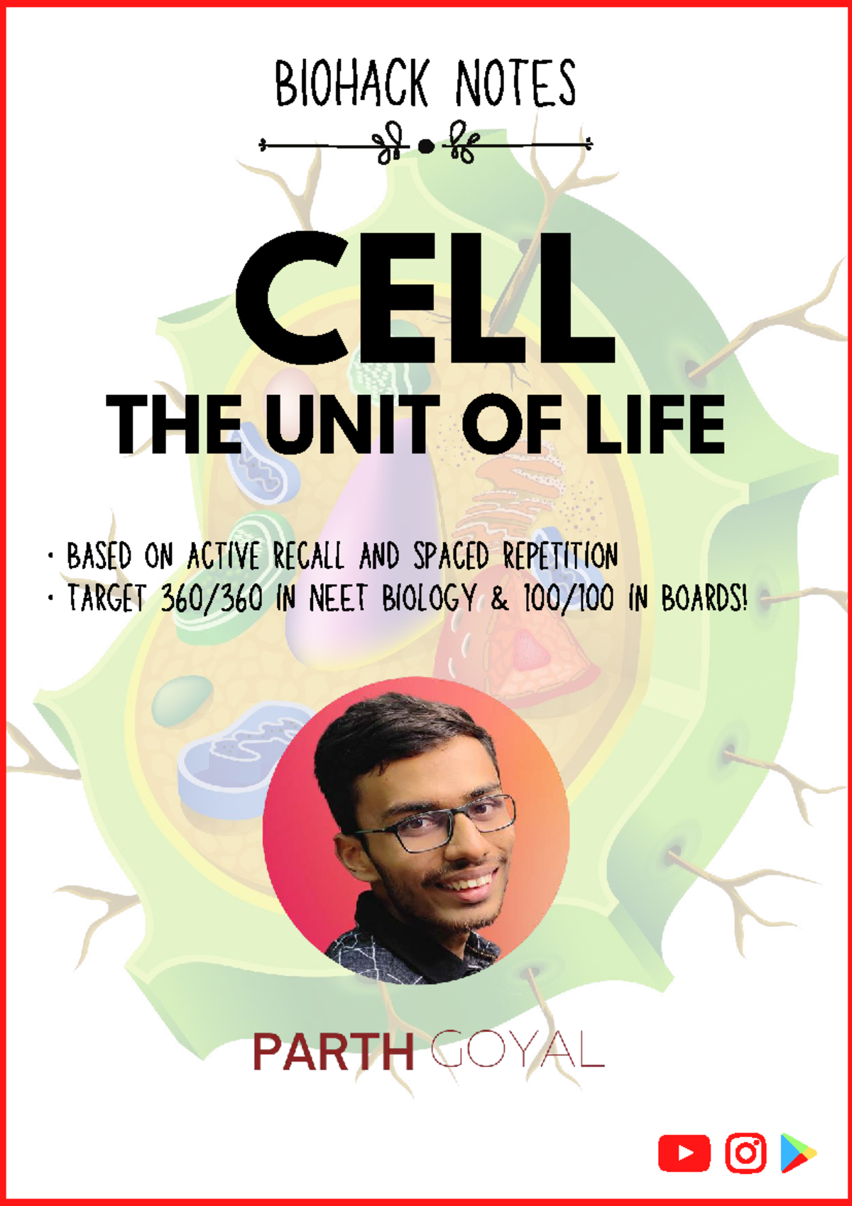 BIOHACK NOTES: CELL - THE UNIT OF LIFE (NEET) - Studocu