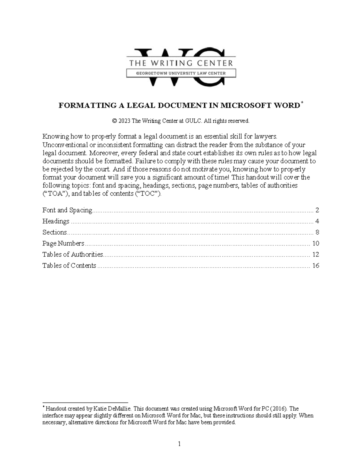 Formatting Legal Documents in Microsoft Word 2023: A Guide - Studocu
