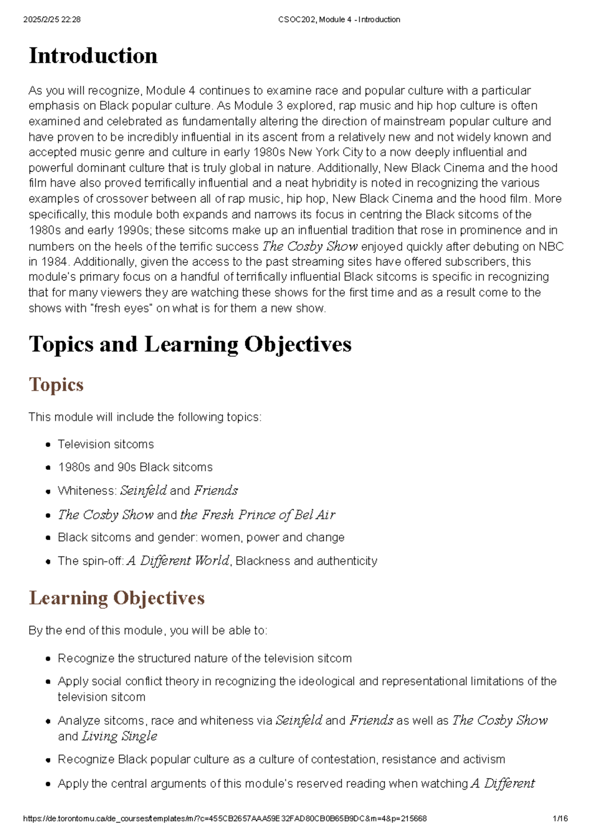 CSOC202, Module 4 - Introduction - Introduction As you will recognize ...