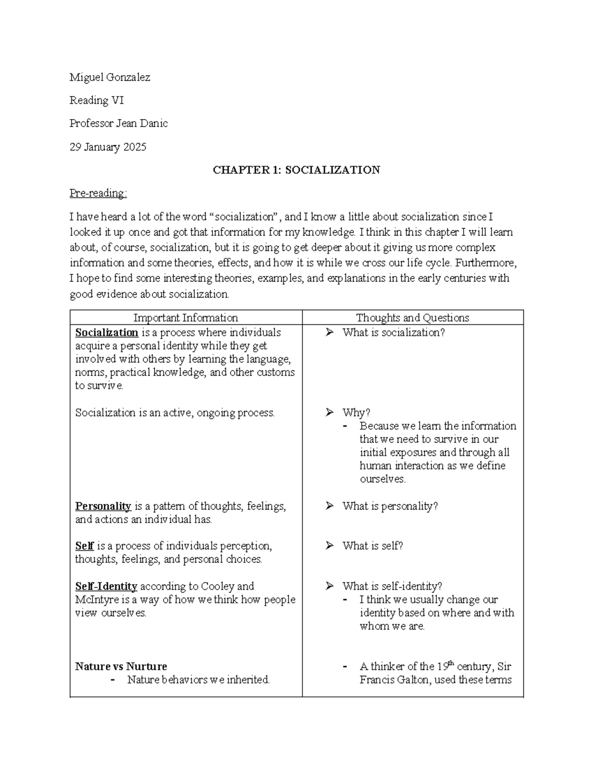 Socialization Theories and Processes for PSY 101 Final Exam Overview ...