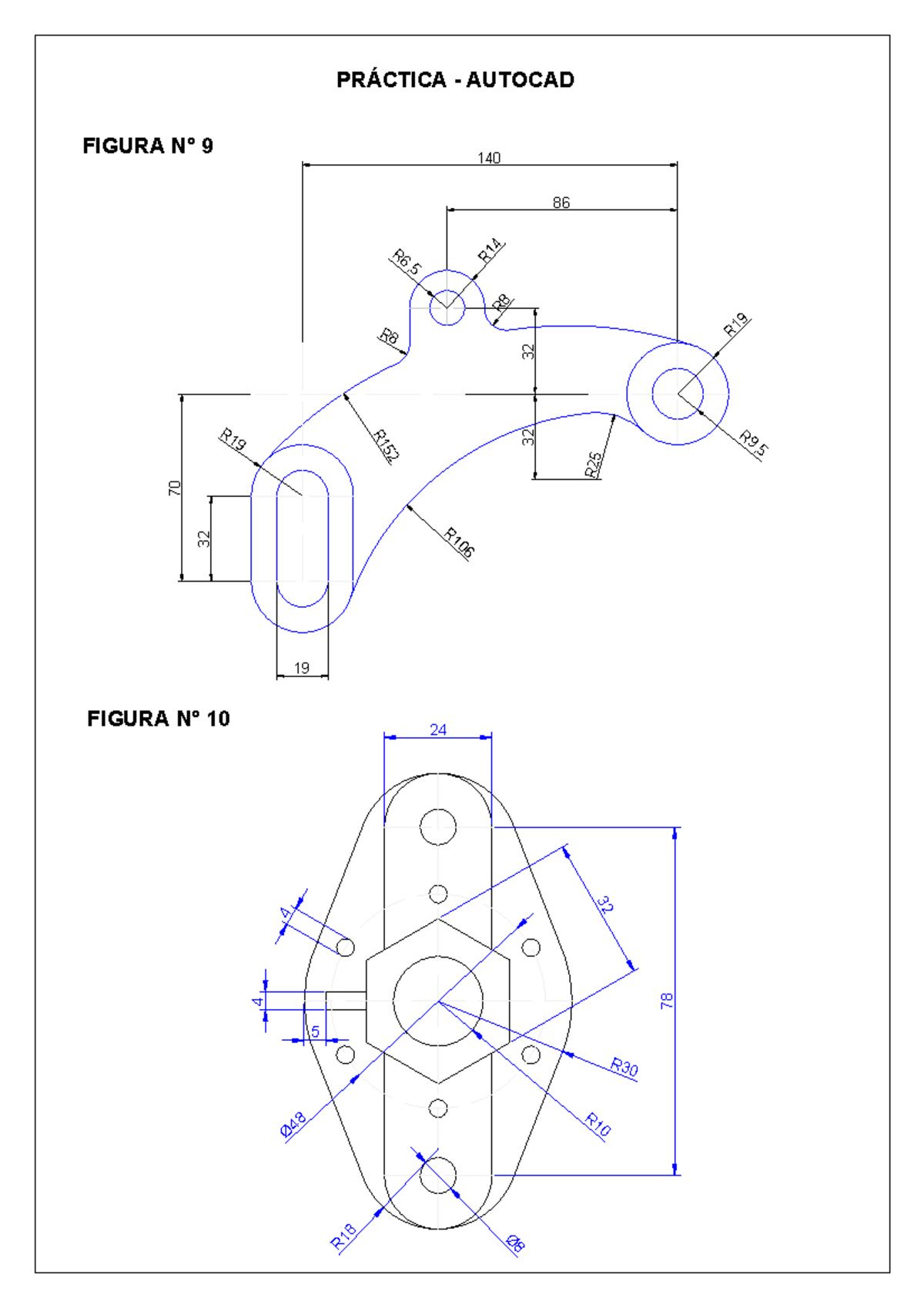 5 - todo correcto - PRÁCTICA - AUTOCAD - R - R - R - R - R6, - R - R152 ...