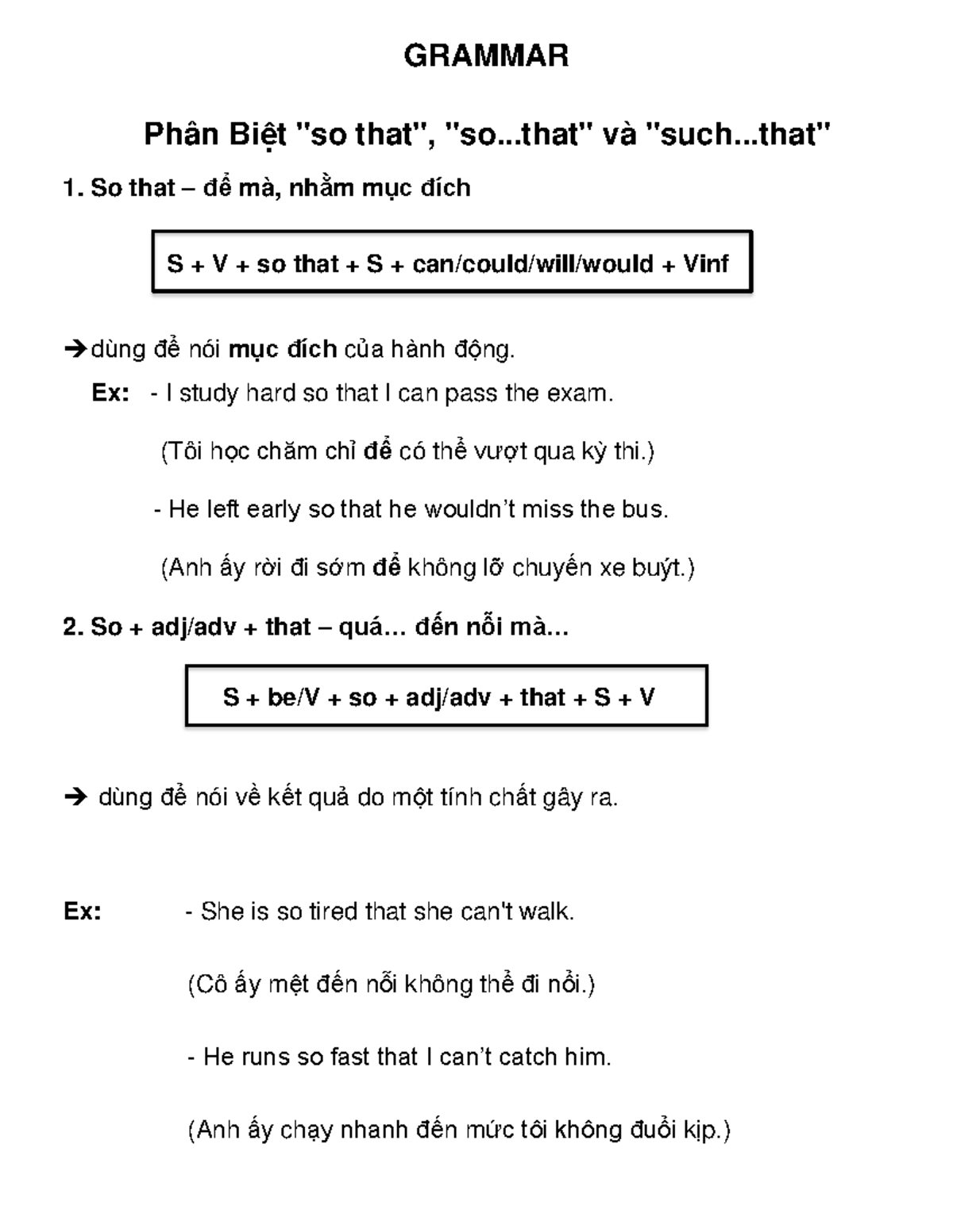 GRAMMAR: Phân Biệt 
