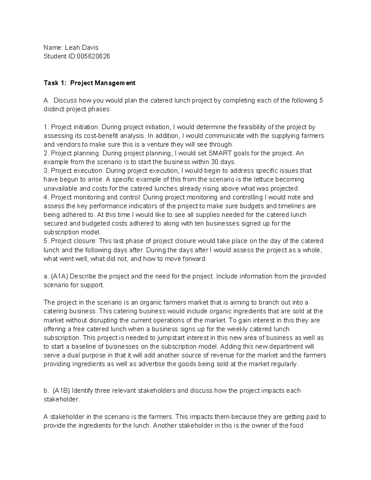 D079 Task 1 revised - Passed after some small revisions. - Name: Leah ...