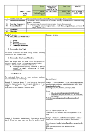 WEEK 9 DLP - detailed lesson plan - Department of Education Region 02 ...