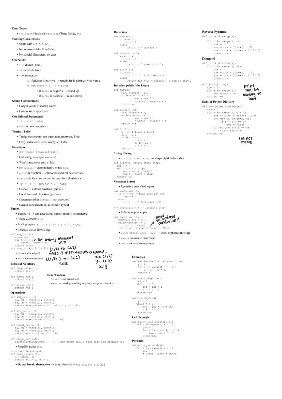 Data Types and Functions Overview for IMG 0065 - Key Concepts - Studocu