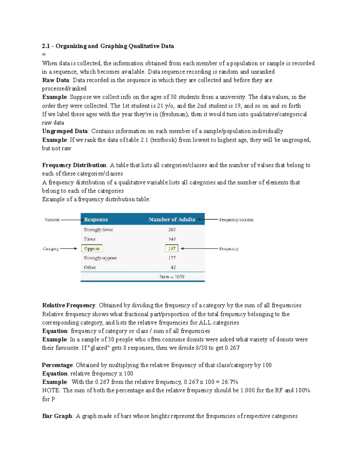 Chapter 2: Organizing and Graphing Data - Studocu