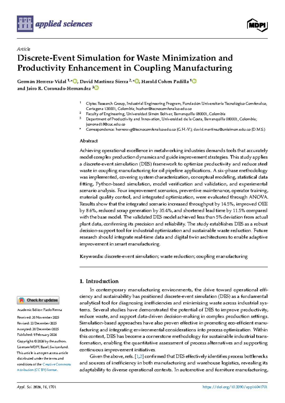 Applsci-16-01701: Simulation Framework for Waste Reduction in Coupling ...