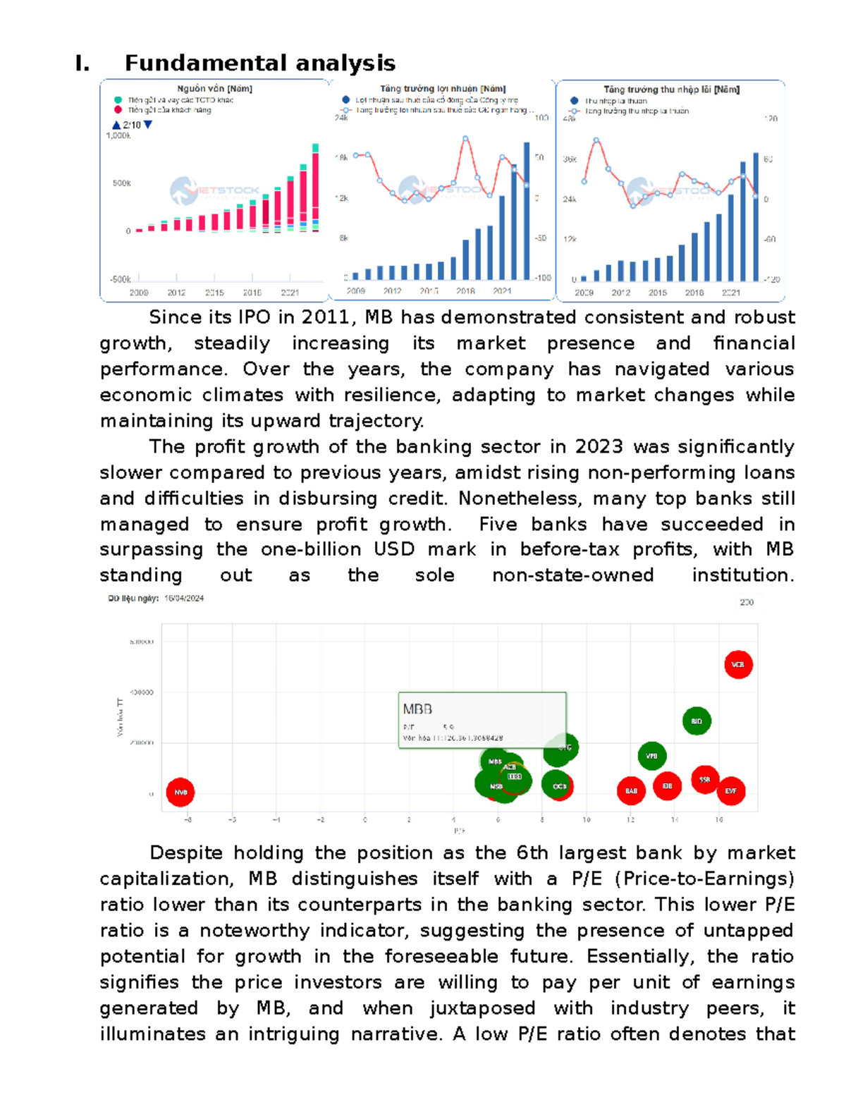 Fundamental & Technical Analysis of MB (Multistatistics Study) - Studocu