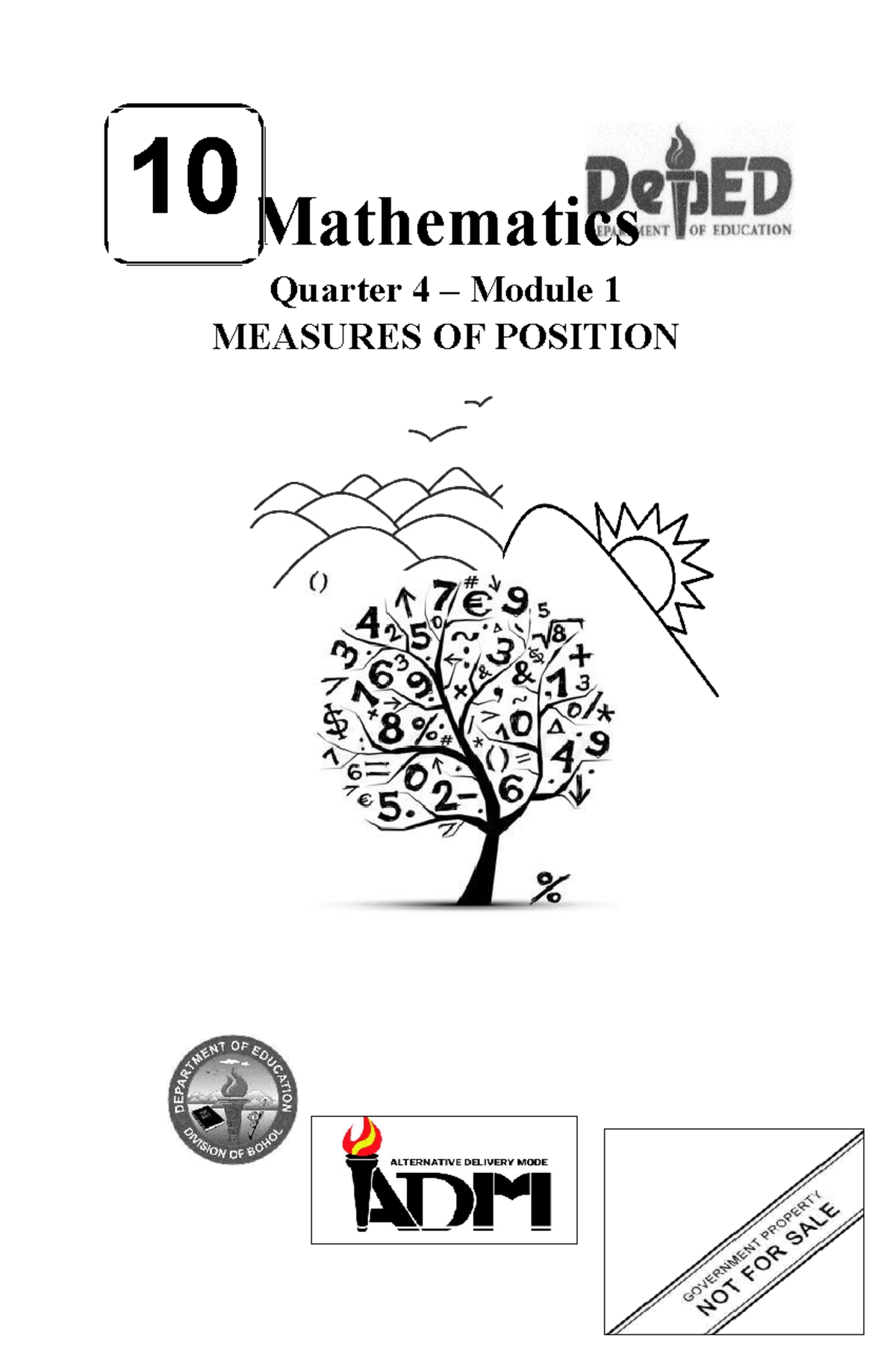 Math-10-Q4 Module 1: Measures of Position and Quartiles - Studocu