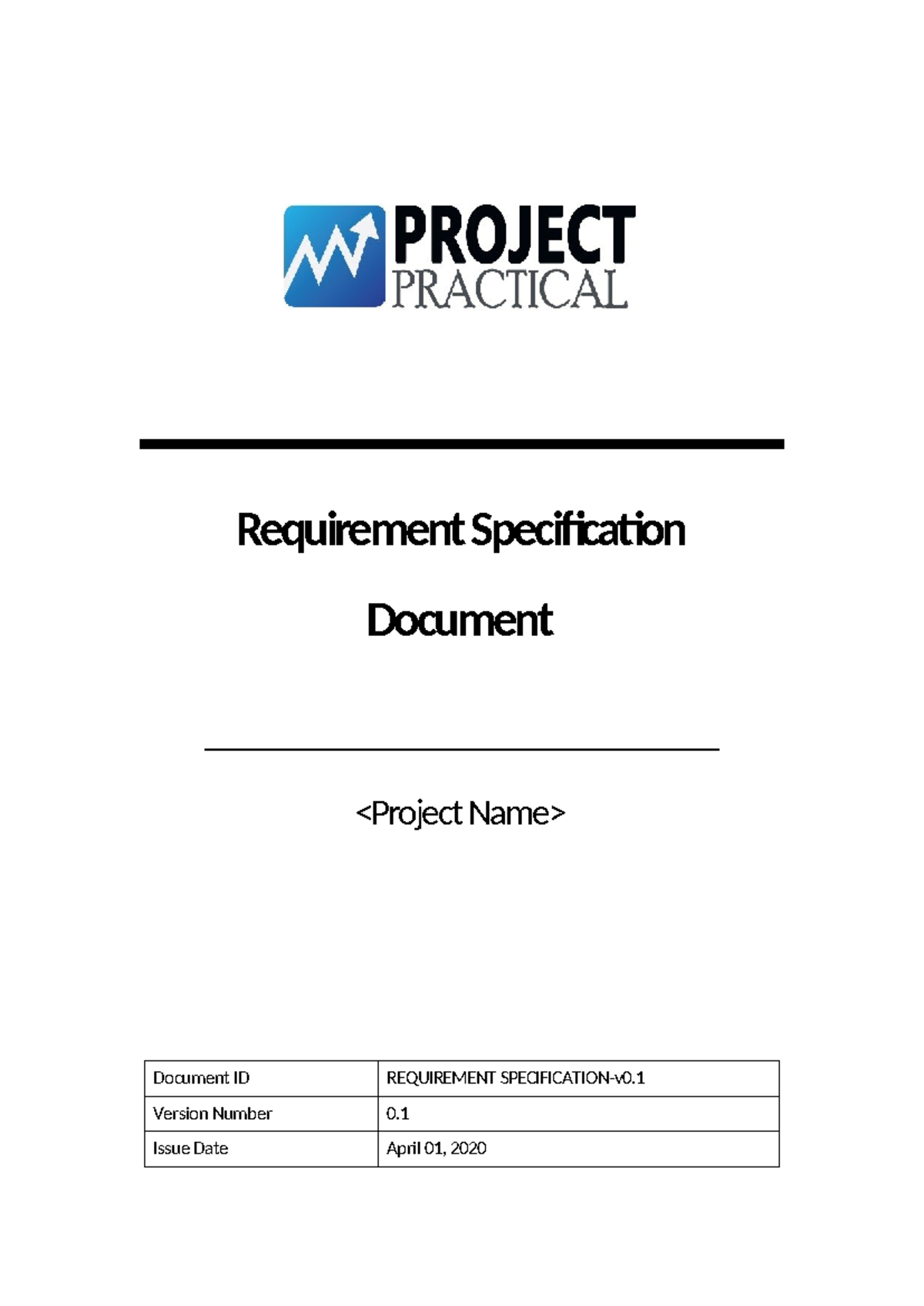 Requirement Specification Document Template v0.1 - Studocu
