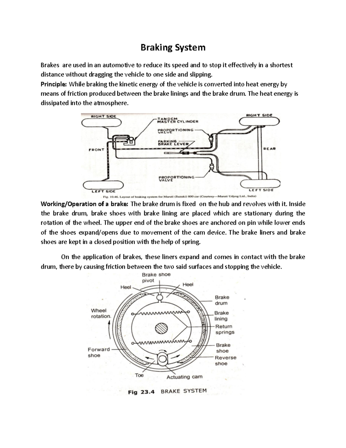 Braking System Overview: Principles, Components, and Types (ENG 101 ...