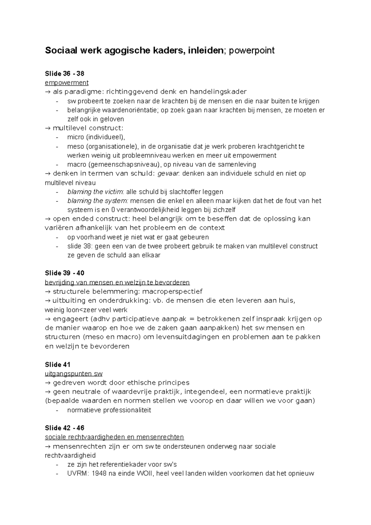 SW Agogische kaders - L2 + L3 inleiding en leerresultaten - Sociaal ...