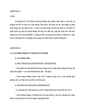 [Solved] Thnh tu v hn ch ca vic vn dng t tng H Ch Minh trong qu trnh xy ...