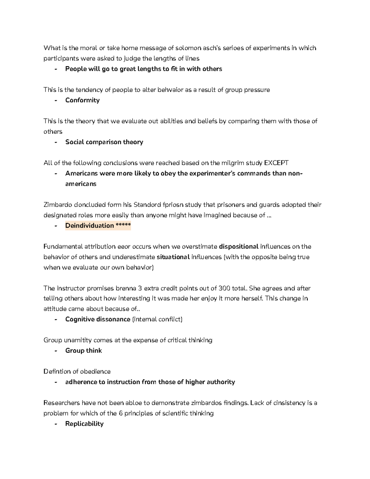 Psych 100 Final Exam Comprehensive Review Notes - Studocu