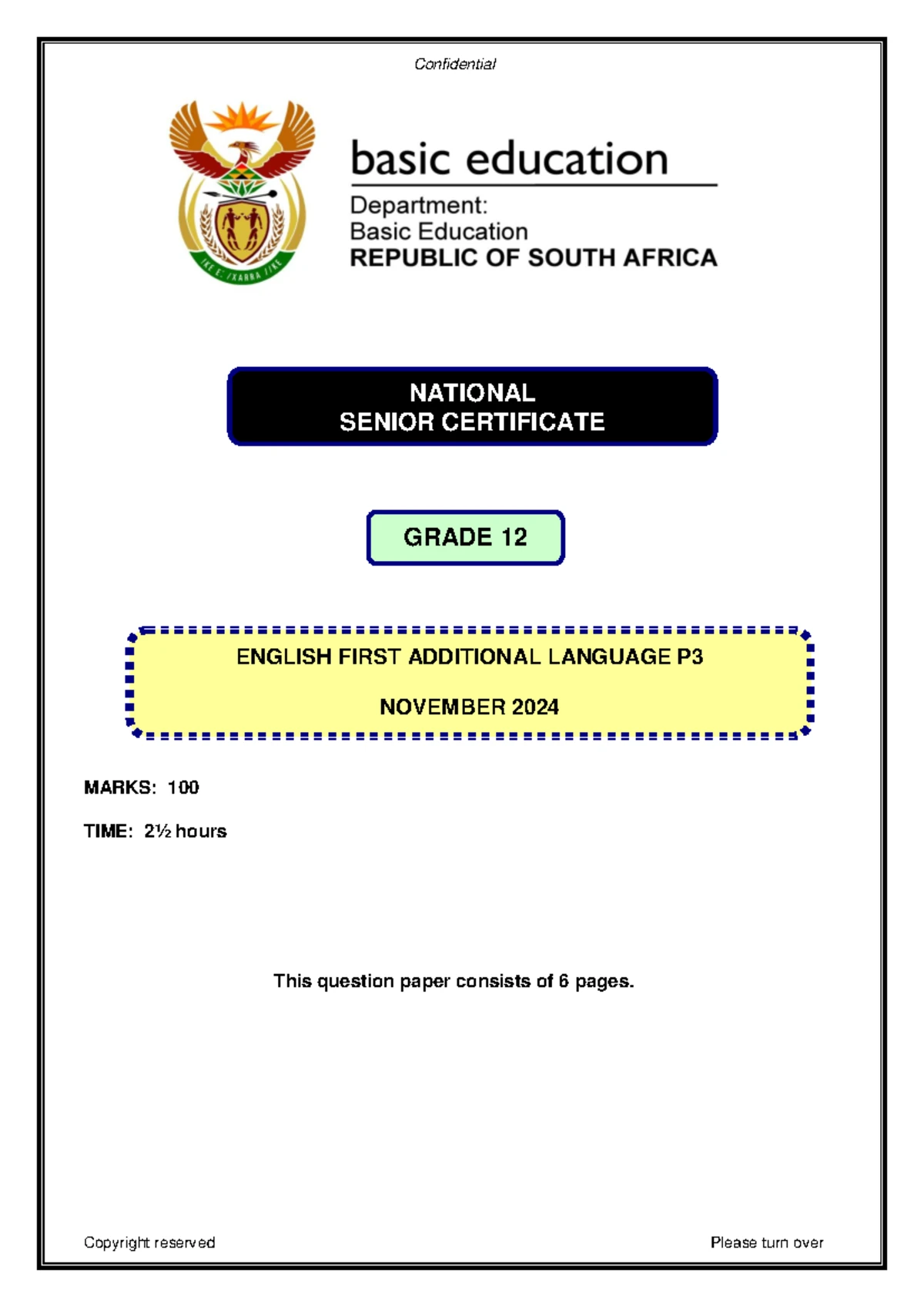 English Fal P1 May June 2024 Marking Guidelines Document Studocu