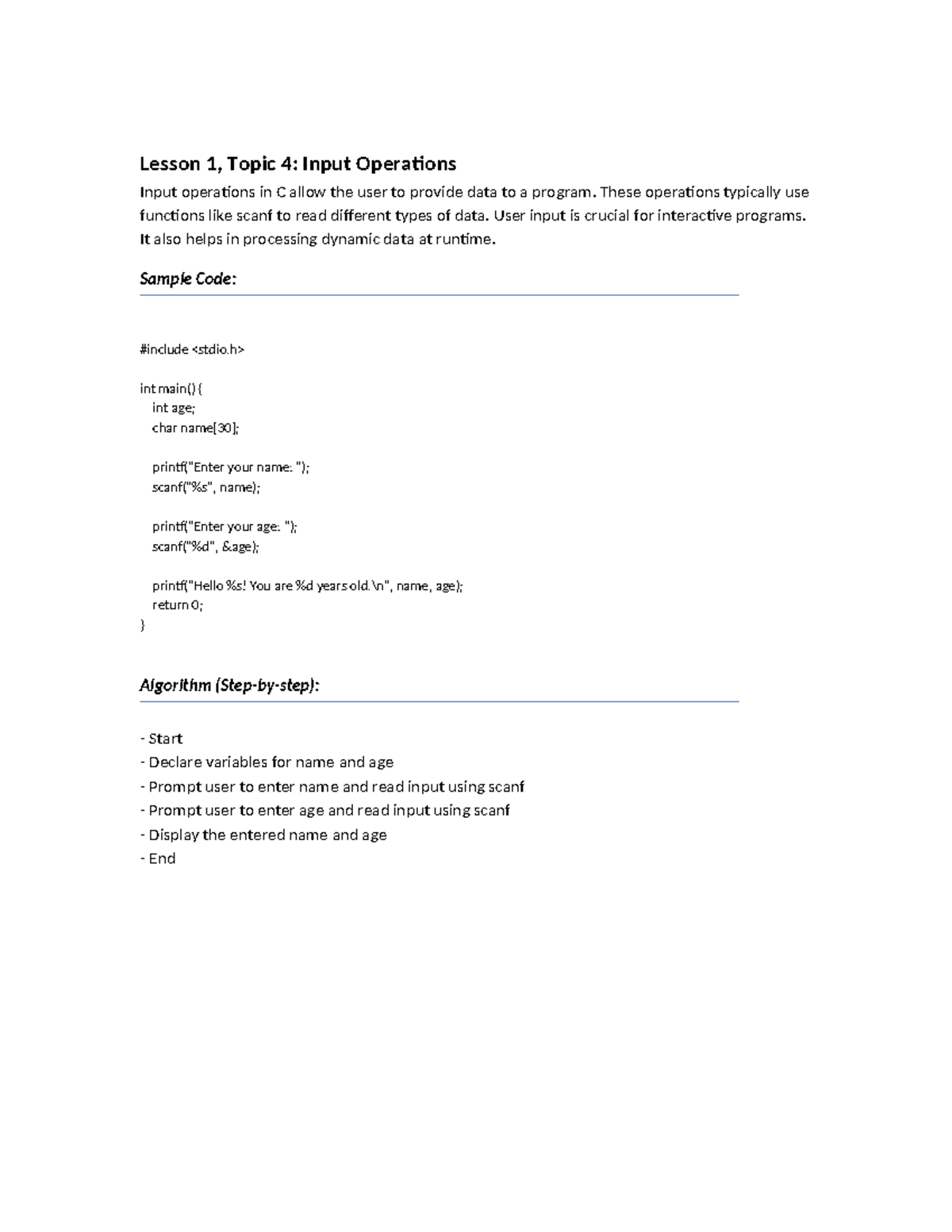Final INPR Project - Input Operations, Bitwise Ops, Recursion ...