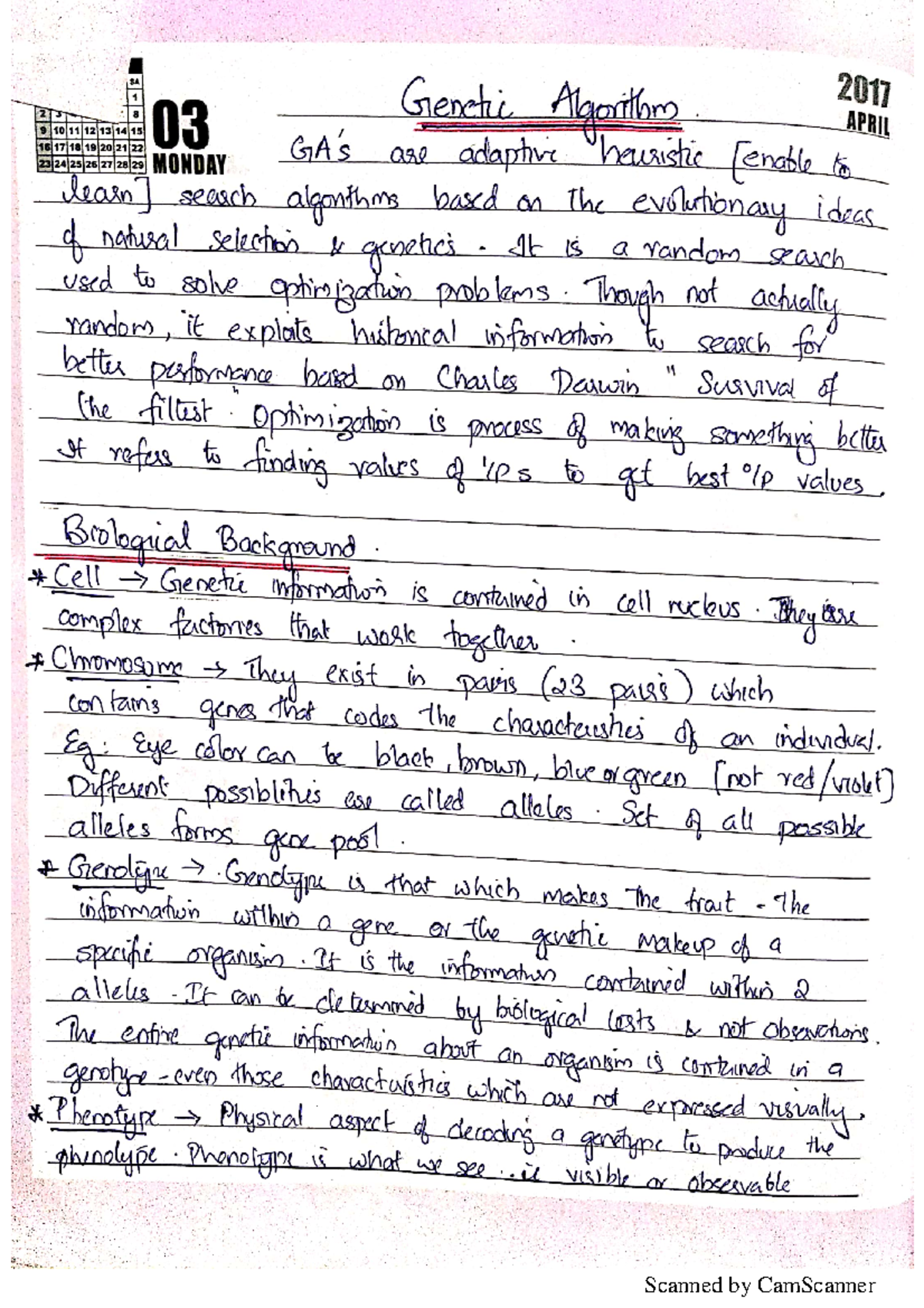 Basic terminologies and genetic algorithm - 1 2 8 03 Genetic Algorithm ...