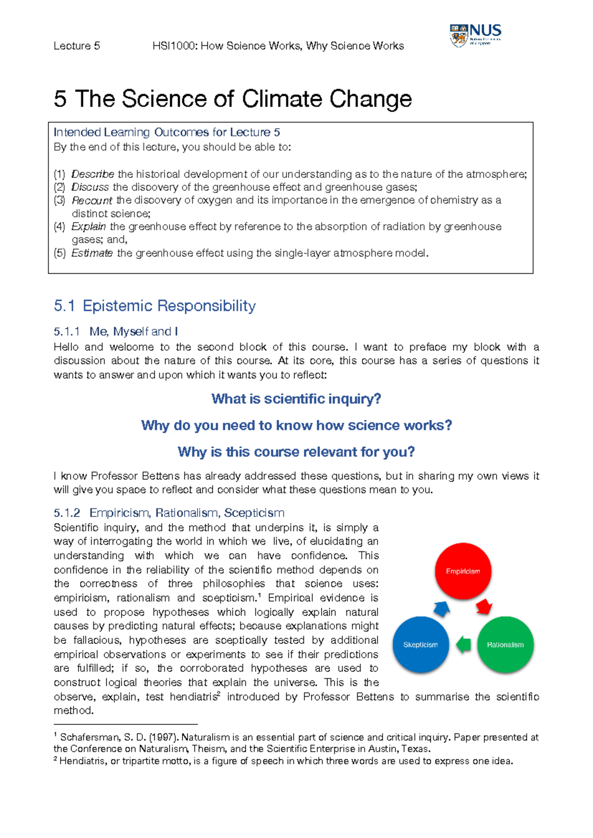 L05 Detailed Notes - 5 The Science of Climate Change Intended Learning ...
