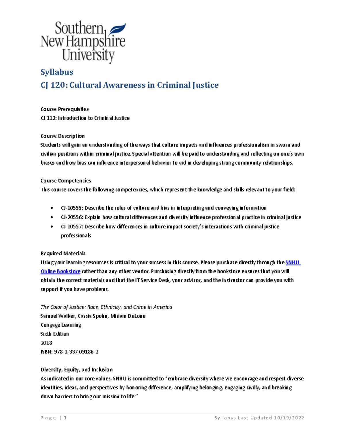 CJ 120 Cultural Awareness in Criminal Justice Terminology Quiz (Version ...
