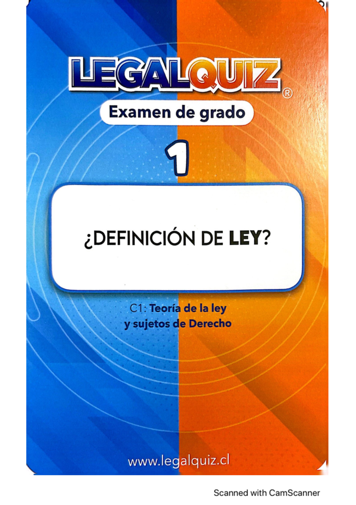 Examen de Ley Grado 1: Teoría y Sujetos de Derecho - Studocu
