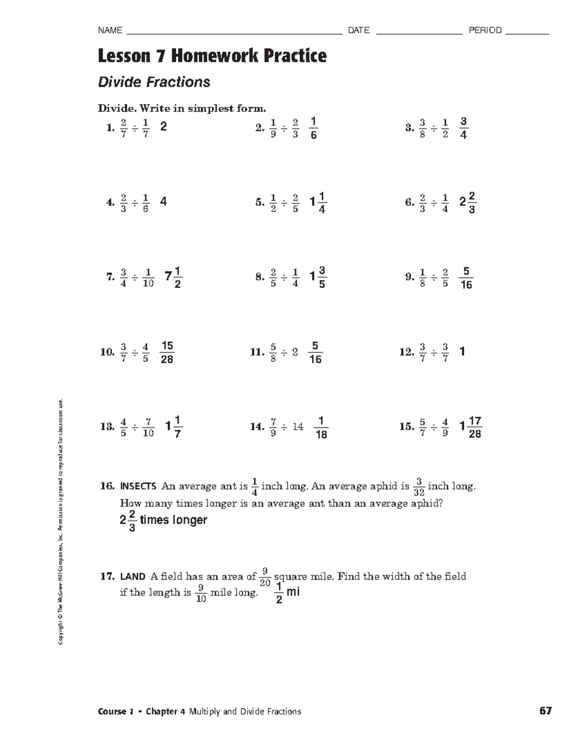 4-7 HP answer key - description of stuff - NAME