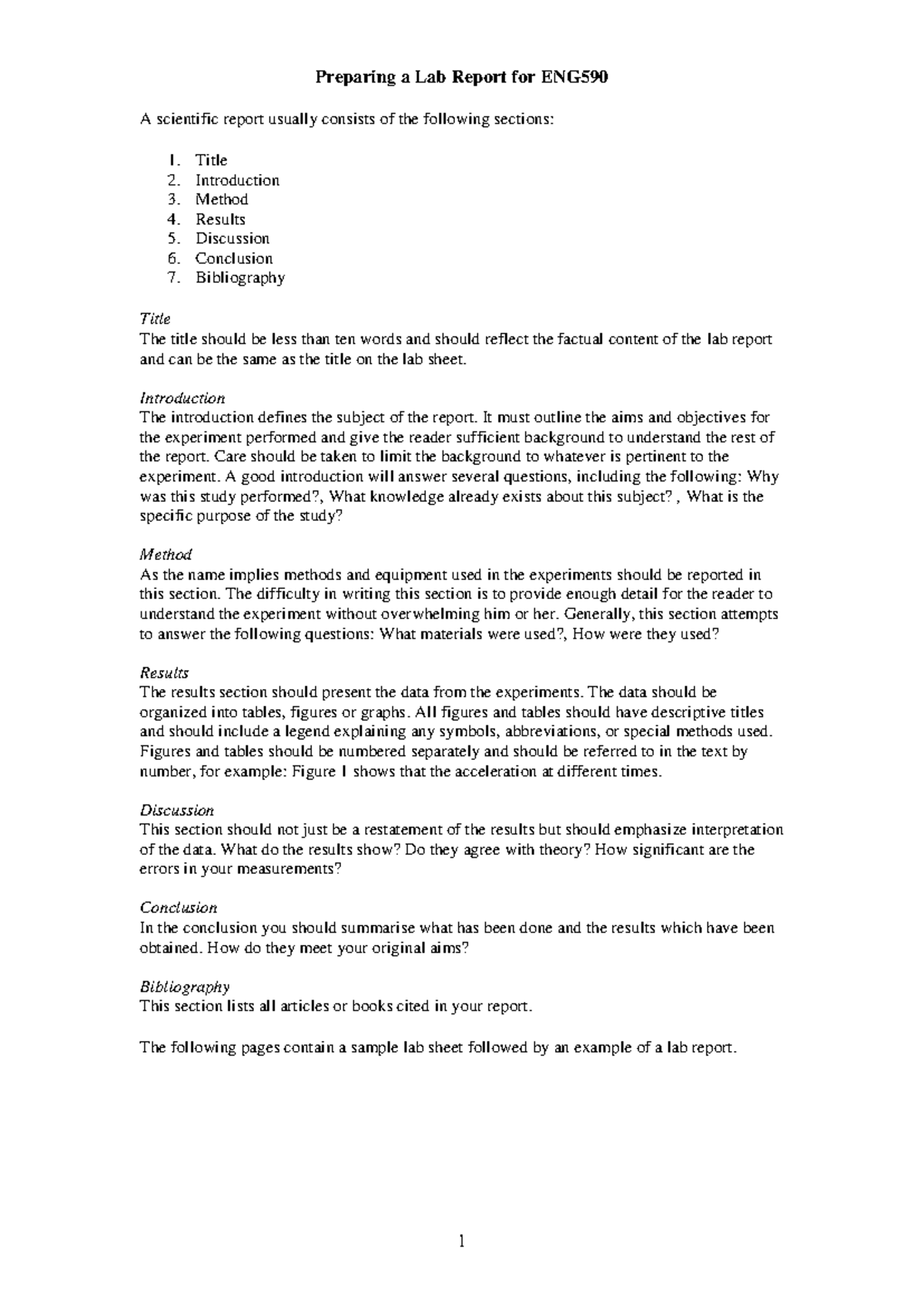 453417070 Example Lab Report 2nd year pdf pdf - Preparing a Lab Report ...