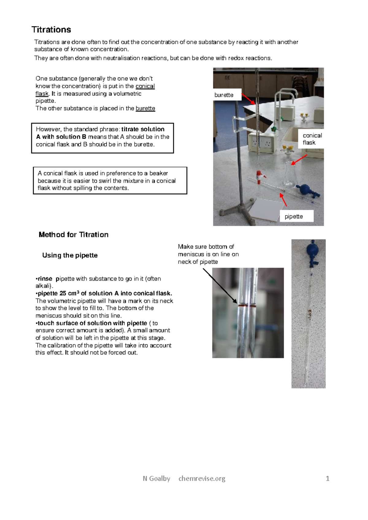 Titrations: Understanding Techniques and Calculations (CHEM 1-25) - Studocu