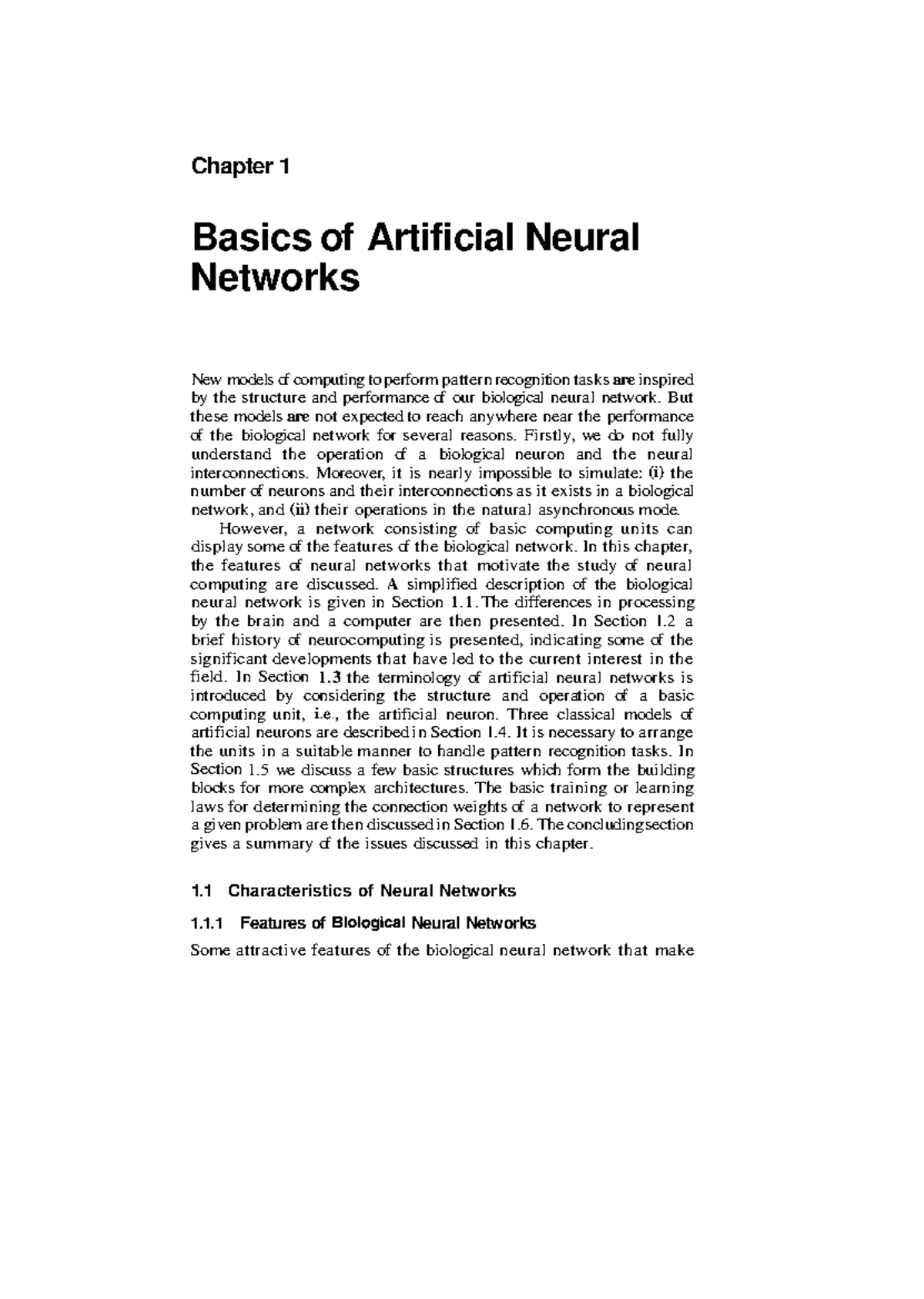 Module 1: Fundamentals of Artificial Neural Networks and Their ...