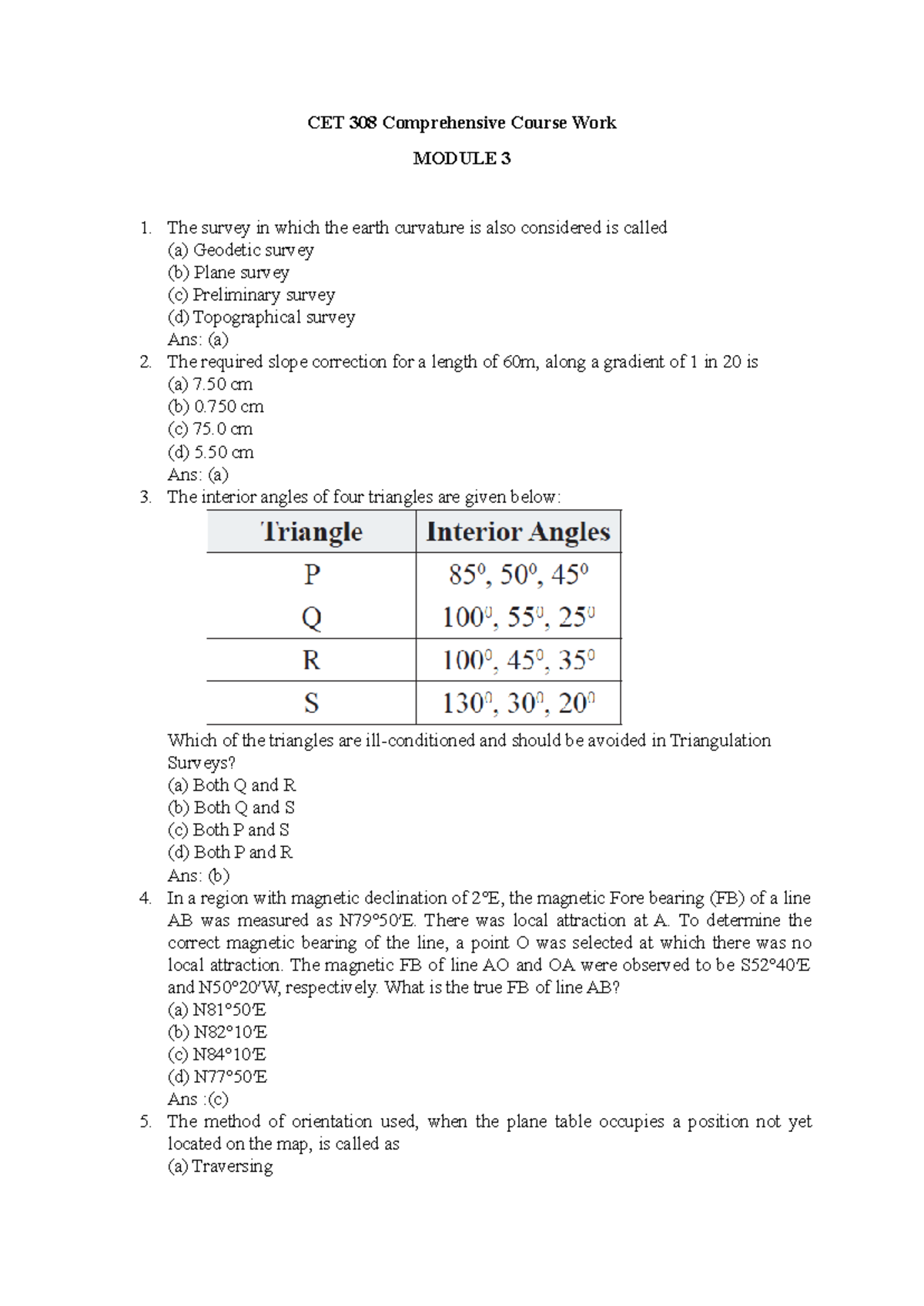 3 Comprehensive course work- Module 3- Set 2 - CET 308 Comprehensive ...