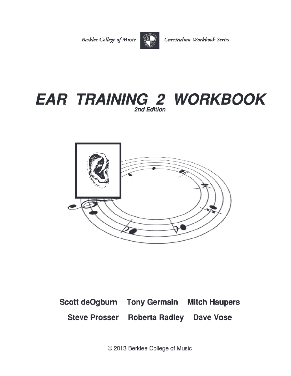 Berklee College of Music EAR TRAINING 2 Workbook - Key Concepts and ...