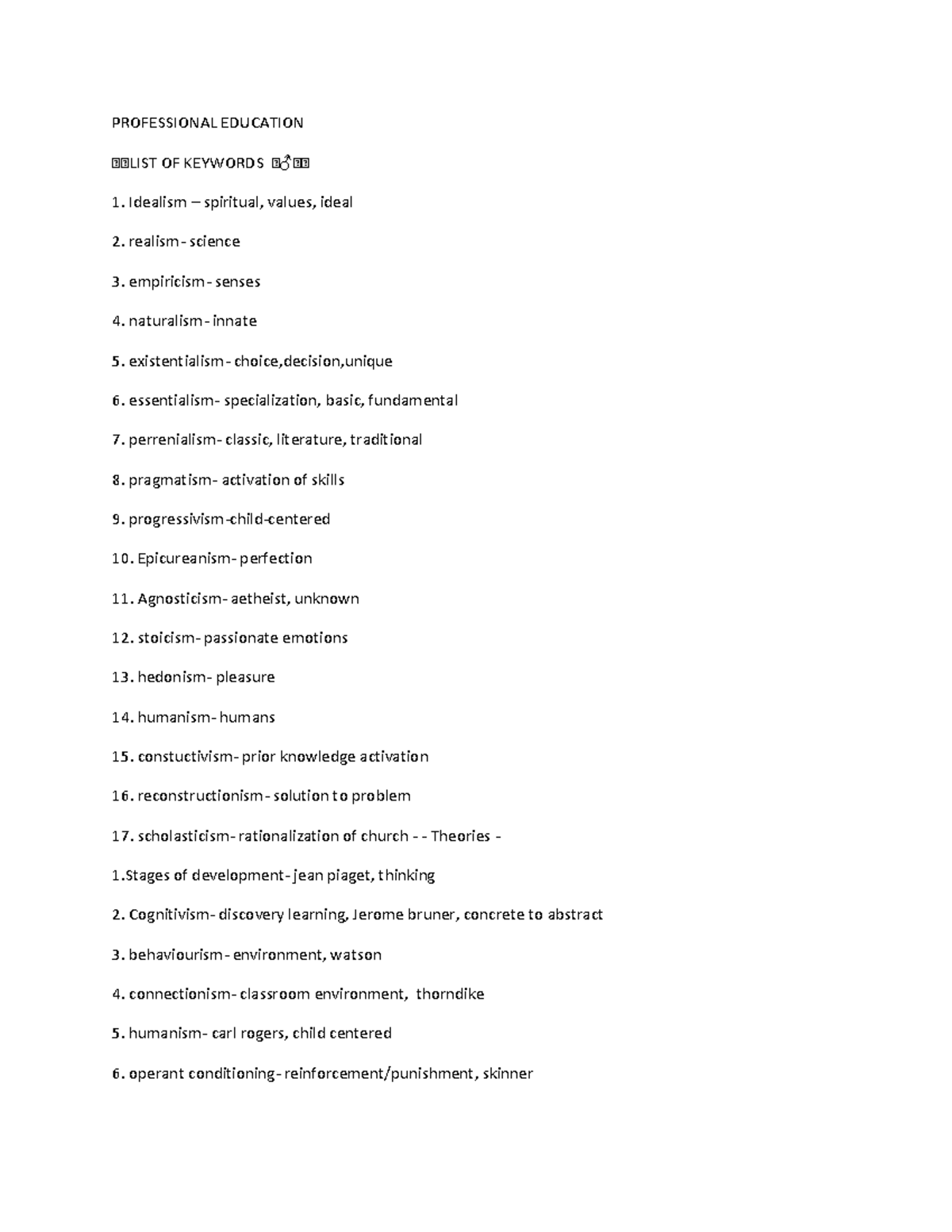 Professional ED - SUMMARY AND IMPORTANT DETAILS TO STUDY AND REMEMBERED ...