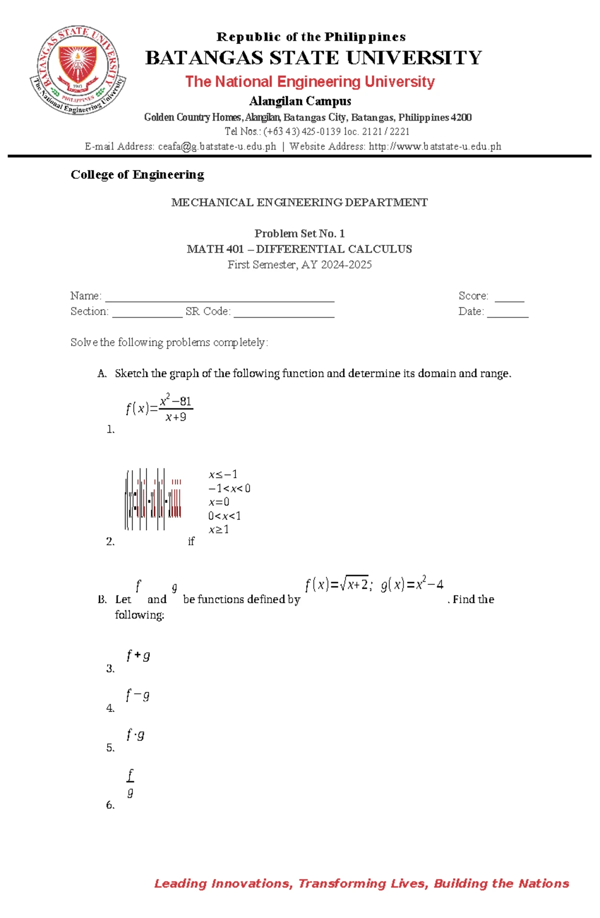 Final Exam Solutions for Calc (Math 101) - Studocu