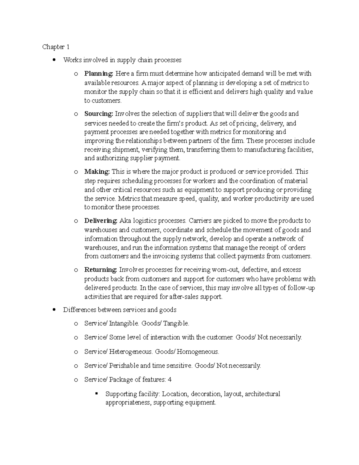 OSC 101 Exam 1 Study Guide: Supply Chain and Competitive Strategy - Studocu