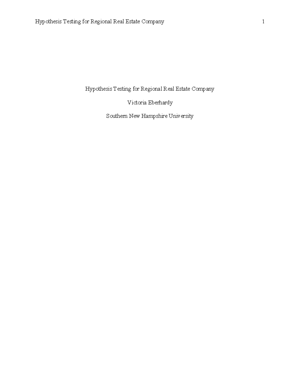 Module 5 Assignment - Hypothesis Testing for Regional Real Estate ...