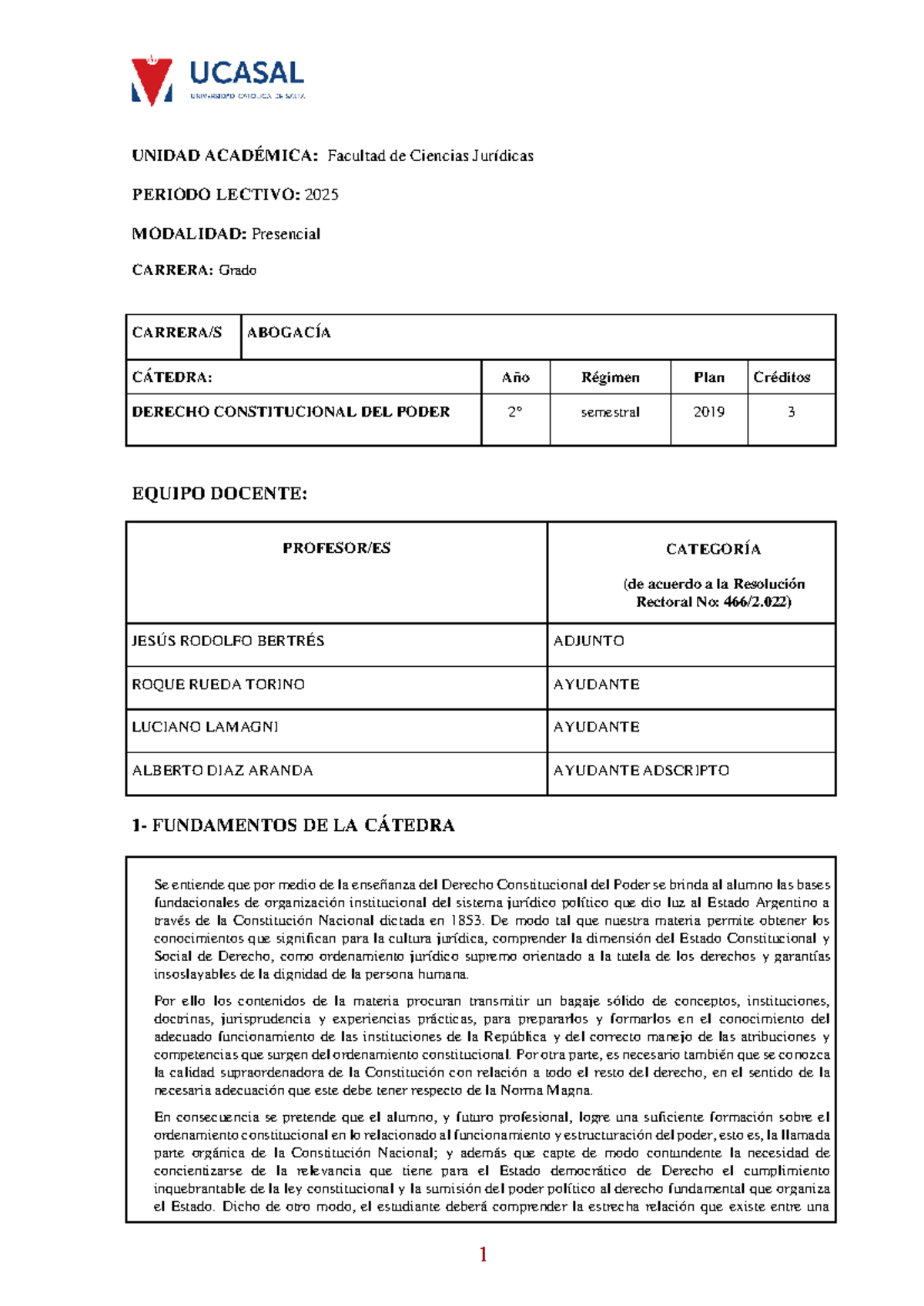 Derecho Constitucional del Poder - Programa Completo 2025 - Studocu