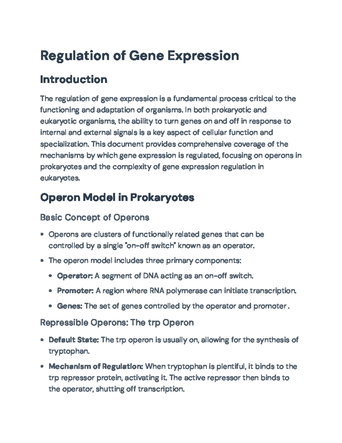 Regulation of Gene Expression: Prokaryotic & Eukaryotic Systems ...