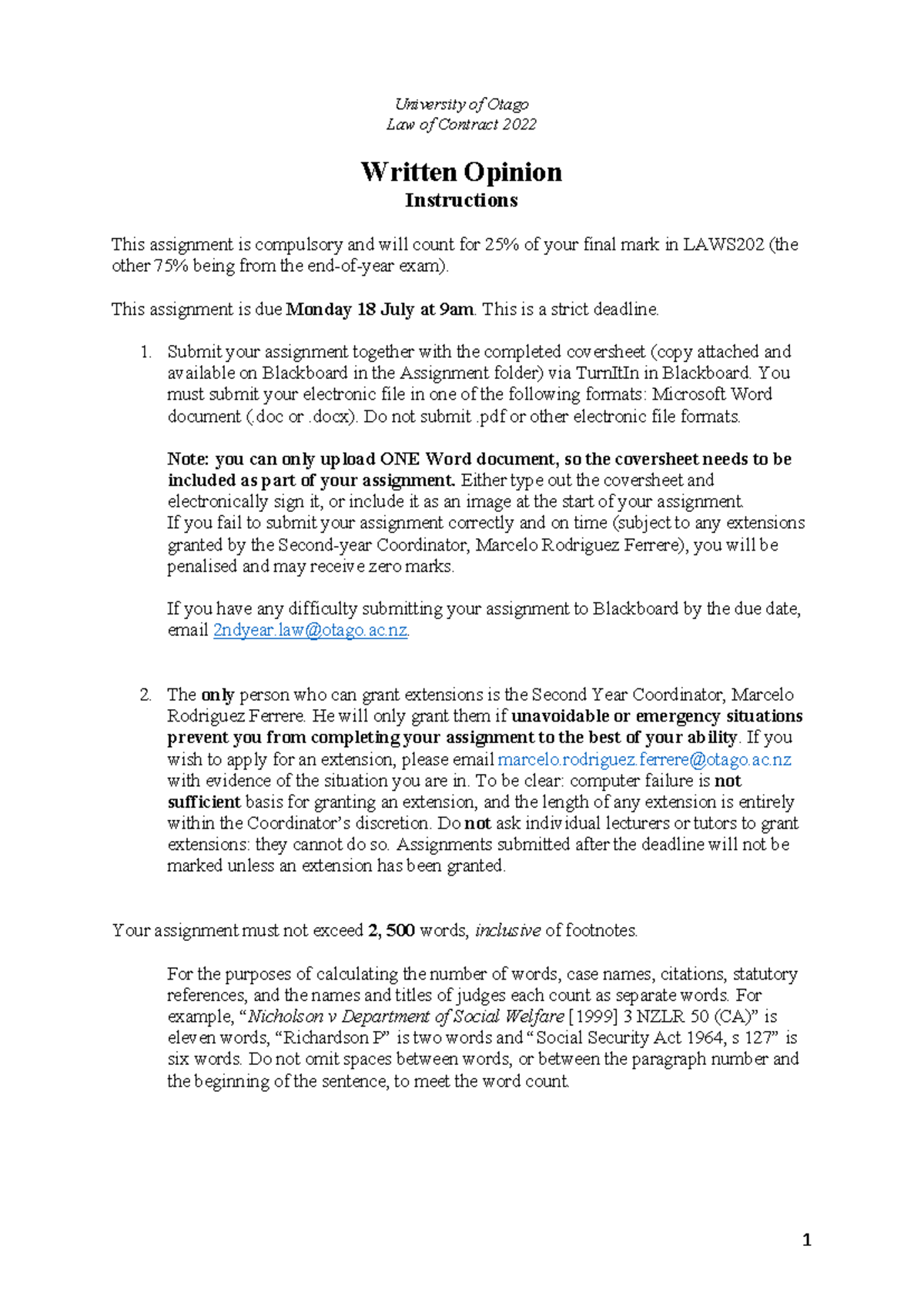 LAWS202 Contract Assignment: Written Opinion on Lease Clause ...